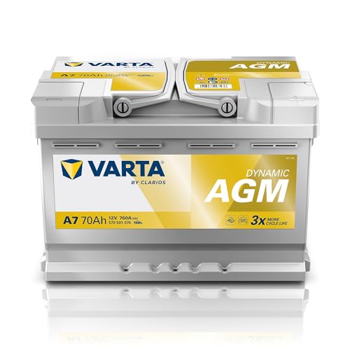 VARTA Batterie 70, Ah 760, A/EN 570901076K262 L 278mm B 175mm H 190mm