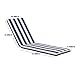 Only choice 2 Pcs Set Outdoor Lounge Chair Cushions Patio Chaise Lounge Replacement Cushions Furniture Seat Cushions (Blue+White Stripes-2 pcs)