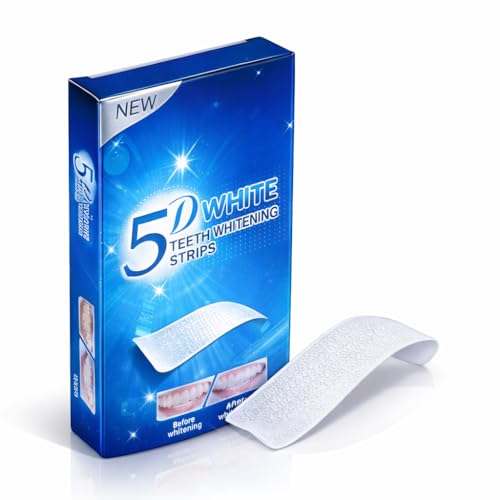 Teeth Whitening Strips – 14 Treatments (28 Strips), Fast Results in 7 Days, No Sensitivity, Enamel Safe, At-Home Whitening Kit for Coffee, Tea & Smoking Stains