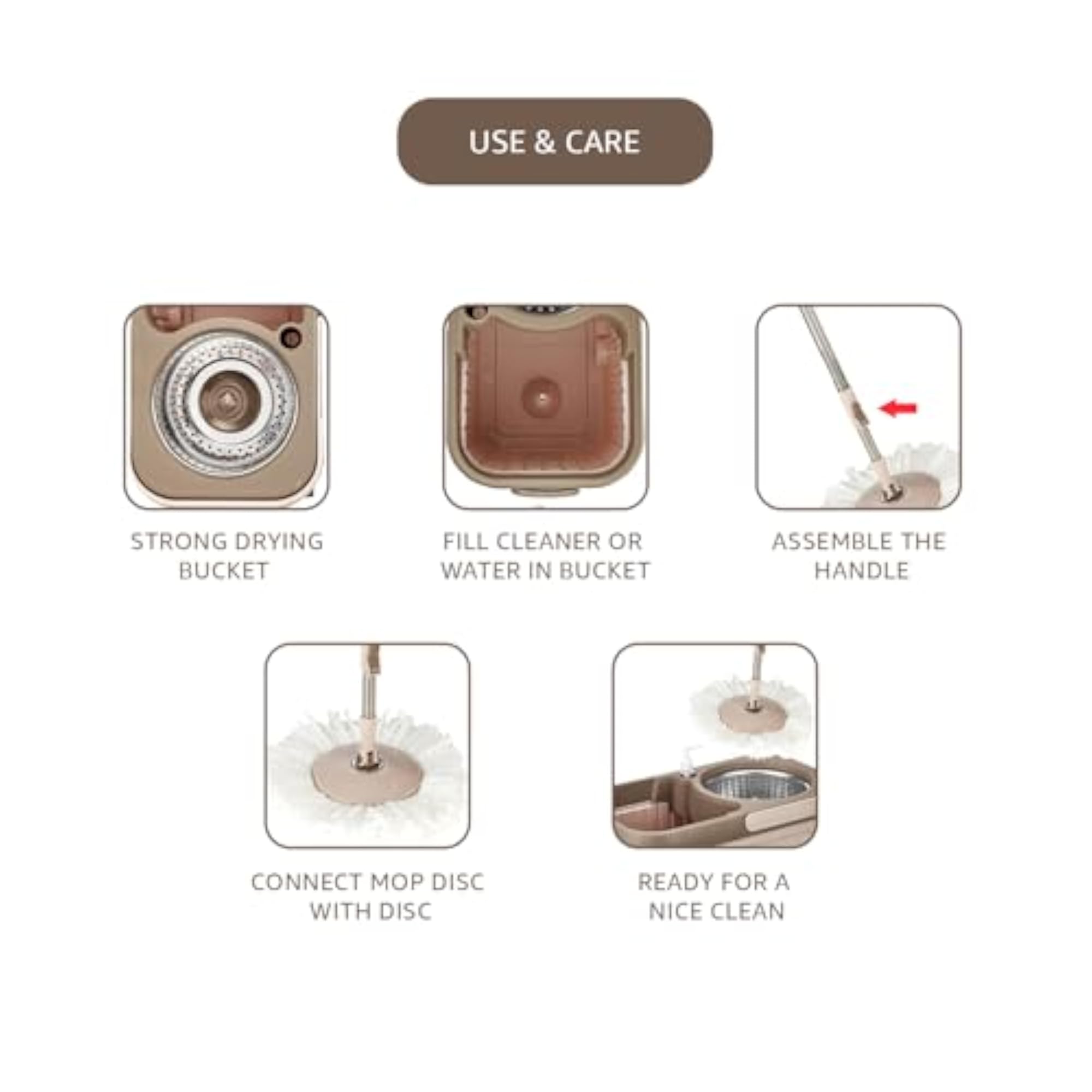 Presto! Elite Spin Mop with Steel Wringer