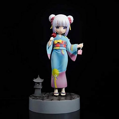 HQYCJYOE Anime characters Model KannaKamui Maid Bathrobe PVC Action Figure Miss Kobayashi s Dragon Maid Figure Statuette Collection Doll 18cm Cover