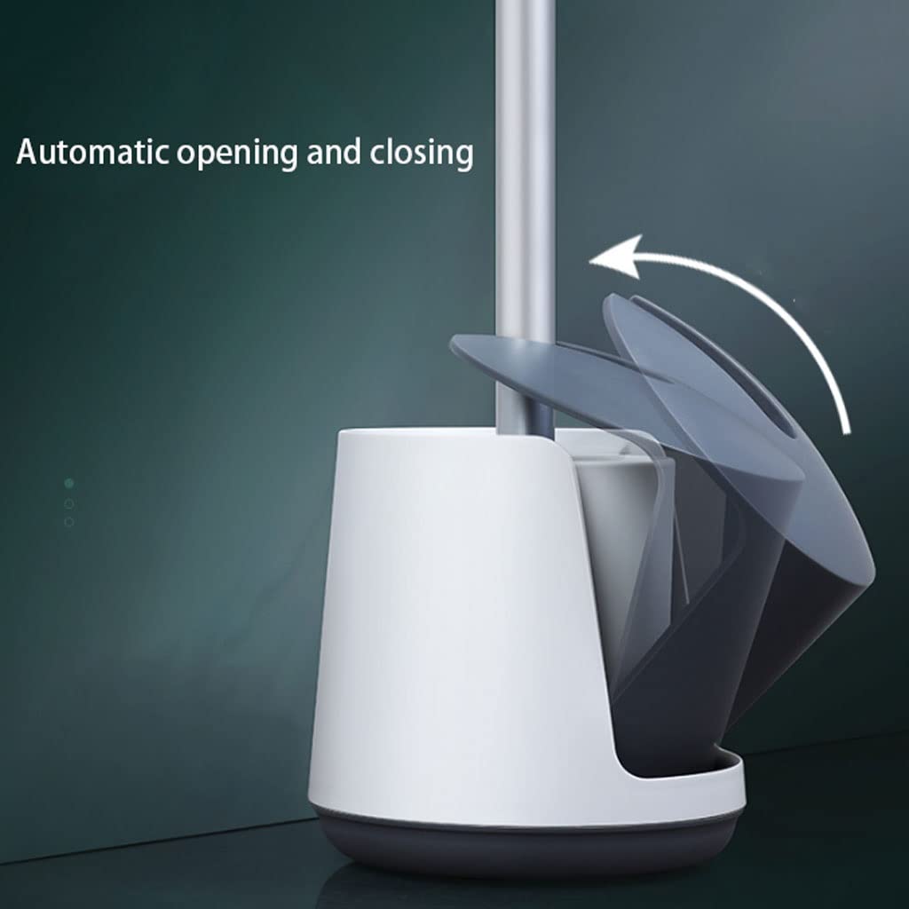 Zestaw szczotek do muszli klozetowej z uchwytem – Szczotka do czyszczenia toalet z solidną rączką i sztywnym włosiem do skutecznego czyszczenia łazienki – Niezbędna szczotka do toalety do użytku