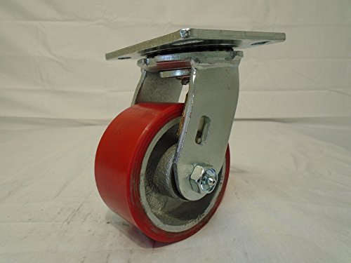 4" X 2" Swivel Caster Heavy Duty Polyurethane on Steel Hub 700lb Tool Box