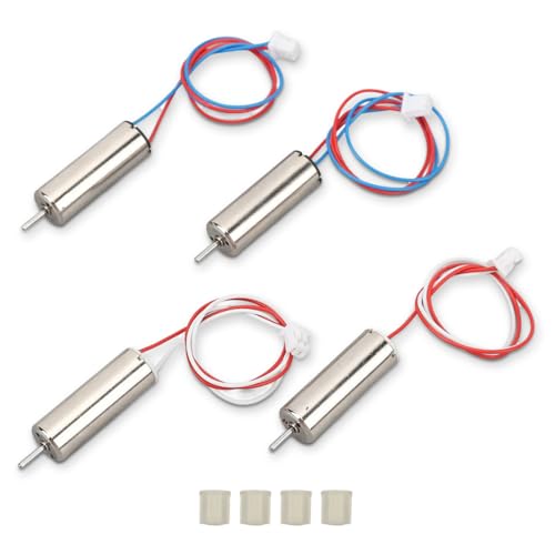 Coreless Motor, 4pcs 7x20mm 720 High Speed Miniature Vibrating Aluminum Alloy Micro DC Coreless Motor for RC Drones Quadcopters Toothbrush