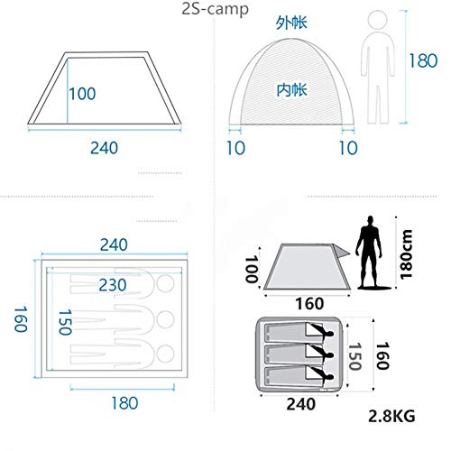 Carpa para Camping Familiar Outdoor, Impermeable, Fácil Montaje miniatura 2