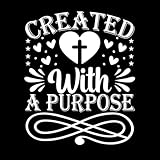 créé avec un but Stickers lettrage 49.2x59.4cm Culture du tatouage Blanc