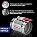PATIKIL HVAC Duct Manual Volume Backdraft Damper, 4 Inch, 2 Pcs Airflow Ducting Branch Vent Damper Air Control Valve, Adjustment Handle Stainless Steel, for HVAC