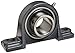 Hub City PB250DRWX1-1/2 Pillow Block Mounted Bearing, Normal Duty, Low Shaft Height, Relube, Setscrew Locking Collar, Wide Inner Race, Ductile Housing, 1-1/2" Bore, 2.25" Length Through Bore, 1.937" Base To Height