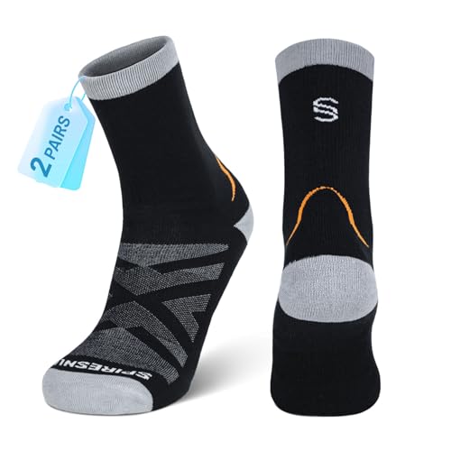 Hiking Socks 2-Pack - Moisture-Wicking & Anti-Blister for Men & Women | Quick-Dry, 3D Arch Support, Odor Control