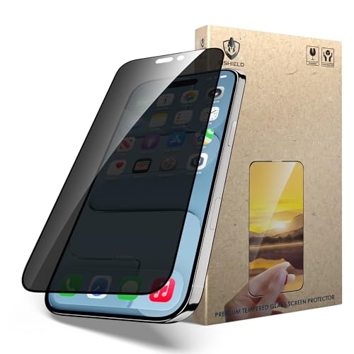 Image of IQShield My-View Privacy Screen Protector Tempered Glass Guard for iPhone Air, 9H Hardness, 2-Way Anti-Spy, Case Friendly [1 Pack]