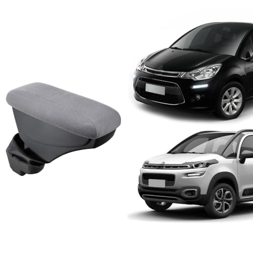 Apoio de Braço C3/Aircross tecido cinza sem costura