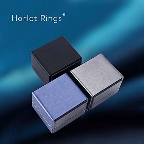 Harlet Sterling Silver Adjustable Ring Round Cut Cubic Zirconia Gemstone Promise, Engagement, Wedding, Anniversary Day, Birthday Ring For Women #TOP6