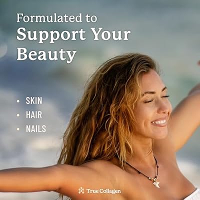 True Collagen Marine | 11,000 mg Hydrolyzed Collagen Liquid Supplement - 2 x 500 ml (1,000 ml), 40 Day Supply | Hyaluronic Acid, Biotin and Vitamin C for Healthy Hair, Skin and Nails | Sugar-Free