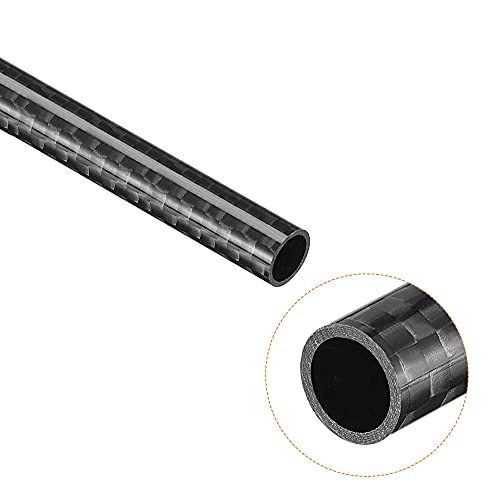 Uxcell Carbon Fiber Tube 8X6X330Mm For Rc Airplane Quadcopter Black Tube 3K Roll Wrapped Glossy Surface 2Pcs #TOP3