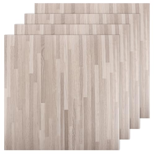 AKOLAFE 40 Sheet Vinyl Flooring 12x12 Peel and Stick Floor Tile Waterproof Clearance Vinyl Floor Tiles Striated Wood Self Adhesive Floor Tiles Sticky Laminate Flooring for Bathroom Kitchen Basement RV