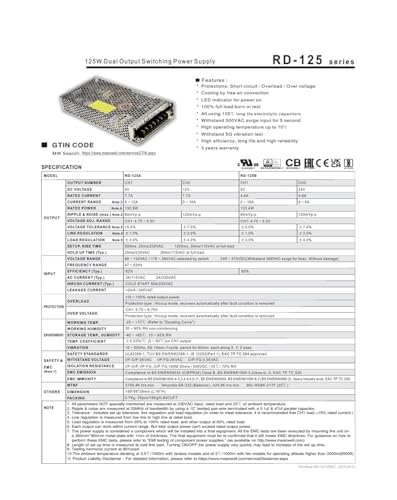Alimentation à découpage double sortie RD-125A pour labo autonome - 3