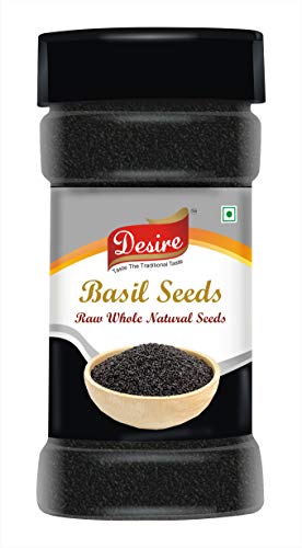 Image of Desire Basil Seeds 250 Gram |Tukmaria Seeds | Sabja Seeds | Seeds for Eating.