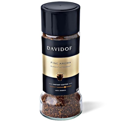 Image of Daviddoff Instant Coffee Assorted Flavours Combo - Crema Intense, Fine Aroma, Espresso 57 & Rich Aroma - 100% Arabica Freeze Dried Coffee Pack of 4 Imported Each 100g