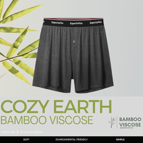 Boxers for Men Viscose from Bamboo Men's Underwear Boxer Shorts Breathable Mens Boxer, Loose Fit 7 Pack, No Logo3