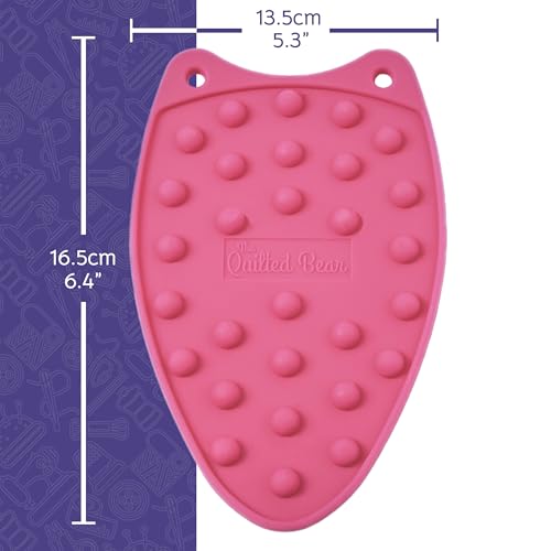 Gesteppte Bärensilikon Mini Steam Iron Rests - Klein (Rosa)