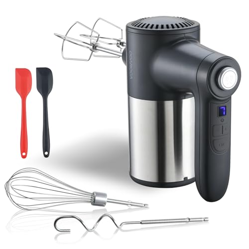 7-Speed Cordless Hand Mixer Black
