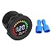 12V LED Digital Display Voltmeter, Waterproof DC Volt Meter Gauge Digital Round Panel for Boat Marine Vehicle Motorcycle Truck ATV Utv Car