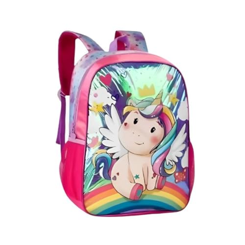 Mochila de Costas Infantil Feminina Unicórnio - Clio