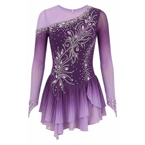 Robe de patinage artistique extensible pour éviter les irritations