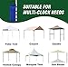 Eurmax USA Weight Capacity 112 LBS Extra Large Pop up Gazebos Weights Sand Bags for Pop up Canopy Tent Pergola Outdoor Instant Canopies,Sand Bags Without Sand, 4-Pack,Blue