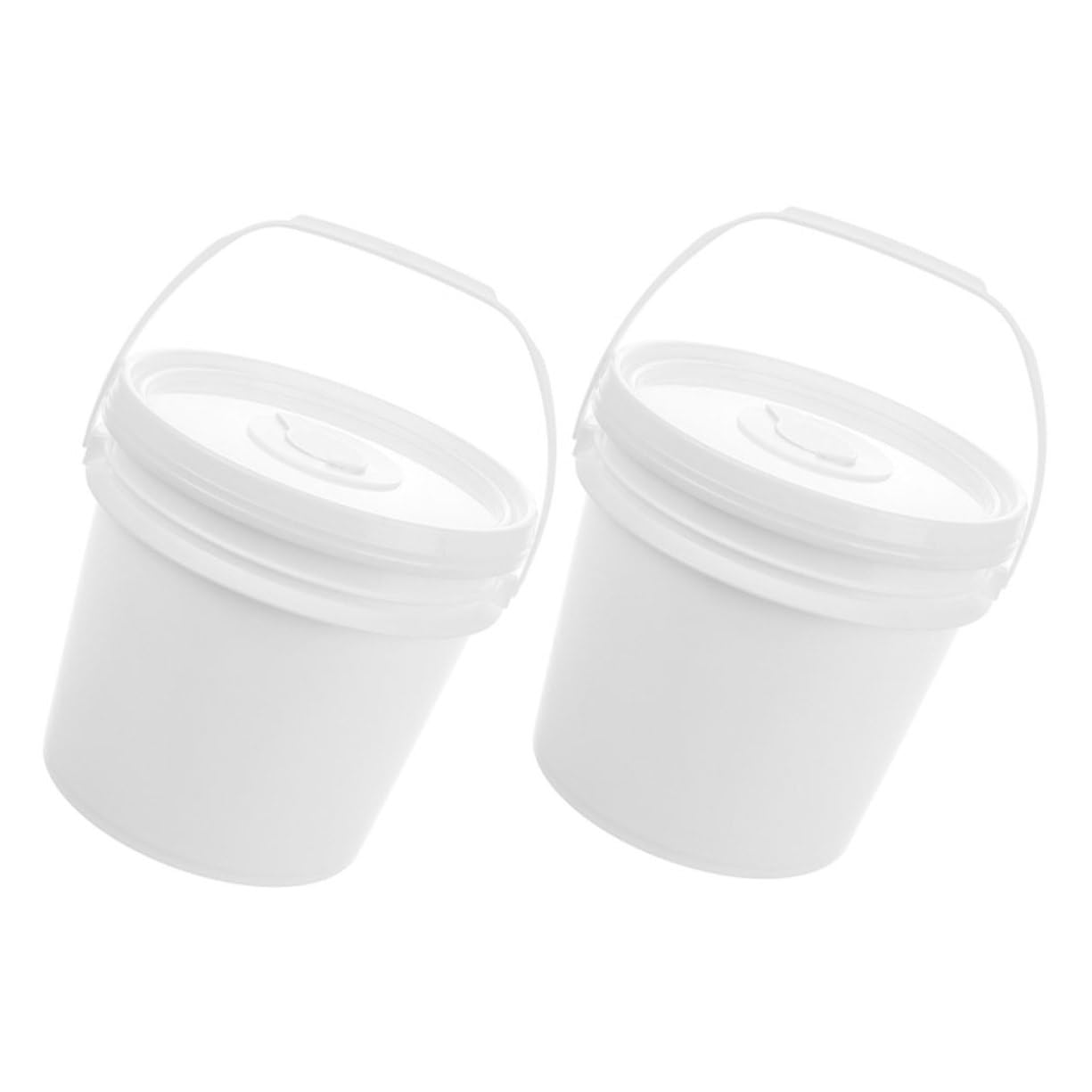 2 Pezzi Secchio Salviette Umidificate in Plastica con Coperchio Porta Salviette Riutilizzabile Capiente Organizer per Auto e Bagno Materiale Sicuro e Delicato per Sensibile