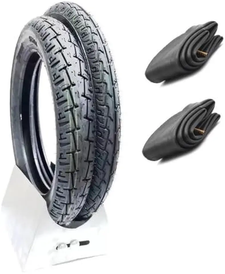 Par Pneu Biz 100 125 Pop 100 110 Vipal + Câmaras De Ar