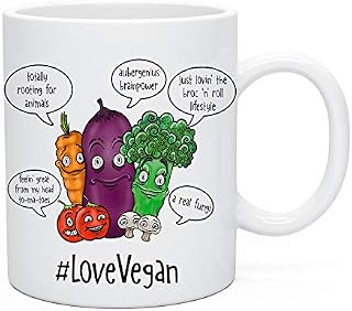 Funny Novelty Tea & Coffee Mug Vegan Gift Idea for Birthday Or Christmas