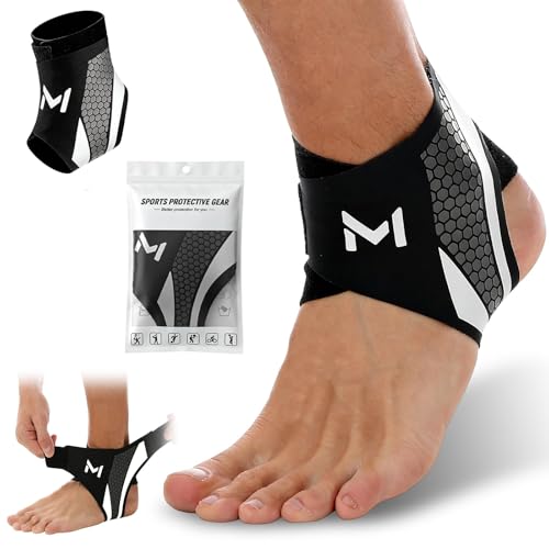 Bracelet de Cheville de Sport 1 Pièces, Chevillère Sportive, Support élastique en nylon respirant avec double bande réglable en U, Maintien Cheville Sport – Unisexe, pour Course, Football, Fitness