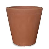 Crescent Garden Madison Planter, Double-Walled Plant Pot, 20' (Weathered Terracotta)