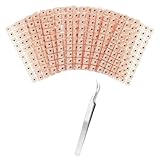 WUFKOP 600 Kit di Cerotti per Auricoloterapia con 600 Semi, Auricoloterapia Fai da Te e Agopuntura Senza Aghi, Ideale per Adulti che Cercano Benessere e Gestione dello Stress