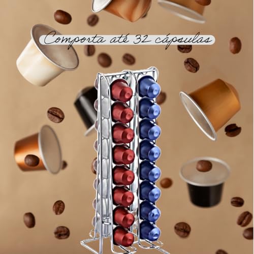 Organizador Para Cápsulas De Café, 32 cápsulas - Compatível Com Cápsulas Nespresso, Ke Home