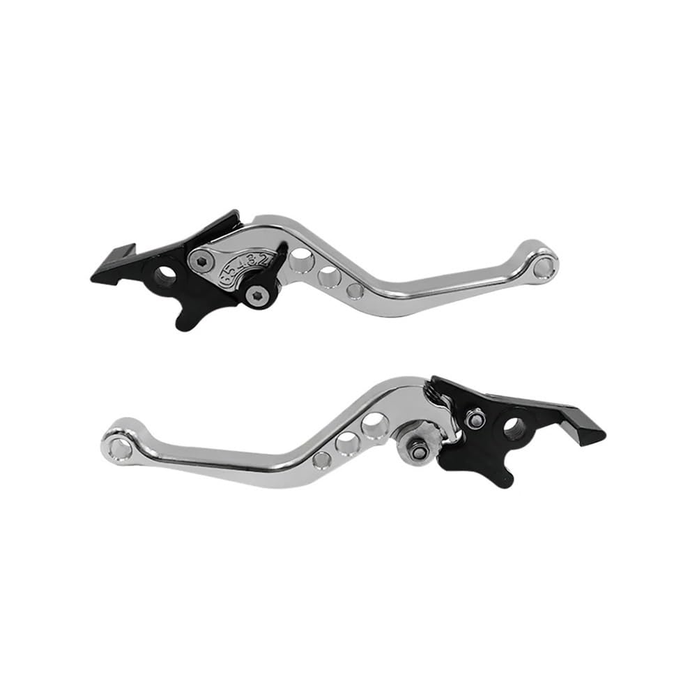 Dagmara Silver 2 Pcs Universal Motorcycle Brake Handle Adjustable Moto Motorbike Modification Clutch Drum Lever