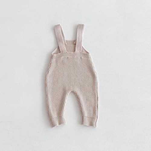 Toddler Baby Boy Girl Knit Romper Sweater Sleeveless Ribbed Overall One Piece Suspender Jumpsuit Pants Fall Winter4