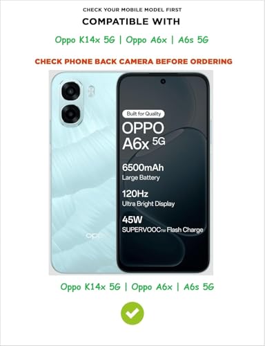 Image of COVERBLACK Flexible Rubber Case Back Cover Compatible for Oppo CPH2889 /Oppo A6s 5G - Transparent