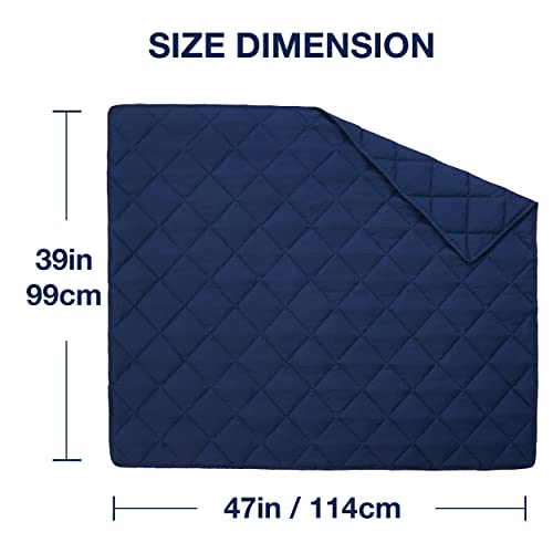 Exq Home Toddler Comforter Baby Quit Blanket Soft Lightweight,39X47 Inches Polyester Toddler Nursing Blanket For Infant And Newborn, Ultra Soft For Crib Bed,Stroller,Travel(Navy Blue) #TOP21