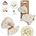 Fehn Knister-Schaf – Activity-Rascheltier aus Baumwolle – Babyspielzeug zum Greifen, Spielen und Geräusche erzeugen – optimaler Begleiter für Babys und Kleinkinder ab 0+ Monaten