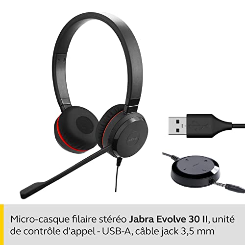 Jabra Evolve 30 MS Casque Stereo – Casque certifié Microsoft VoIP Softphone avec annulation passive du bruit – Câble USB… - Les Beatles, Paul McCartney, John Lennon, RIngo Starr, George Harrison Jabra Evolve 30 MS Casque Stereo - Casque certifié Microsoft VoIP Softphone avec annulation passive du bruit - Câble USB… – Image 3