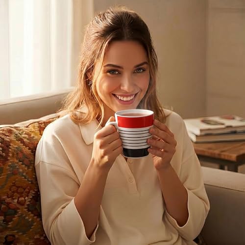 Image of UPC Premium Bone China Coffee Mug Set of 2 | Elegant Ceramic Tea & Coffee Cups for Home, Office & Cafe | Lightweight, Durable, Microwave & Dishwasher Safe Mug Set | Luxury Drinkware Collection