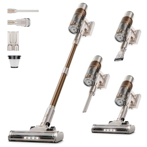 Image of Cordless Vacuum Cleaner - Vacuum Cleaners for Home, Anti-Tangle Brush, 6-in-1 Rechargeable Vacuum for Pet Hair