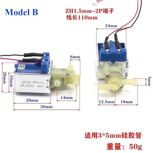 Micro vanne solénoïde 12V DC 2-position 3-way pour contrôle de flux d'eau - 5