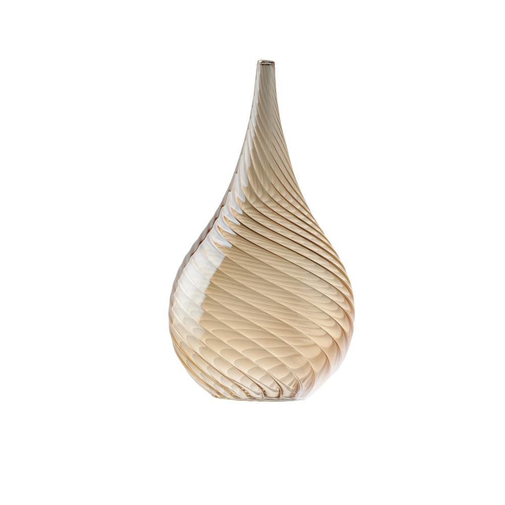 Cristal Borosilicato Pluvia ámbar D. 20 cm irrompible para centros de mesa