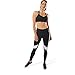 Reebok Lux Color Block Tight Mallas, Mujer, Multicolor (Negro/parchm), 2XS
