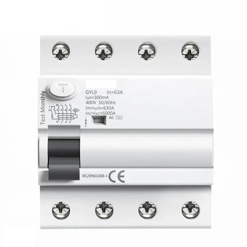 Magnetotermico Interruttore differenziale elettromagnetico AC Interruttore di Sicurezza 4P 40A 63A 100A(4P 100A,100mA(0.1A))