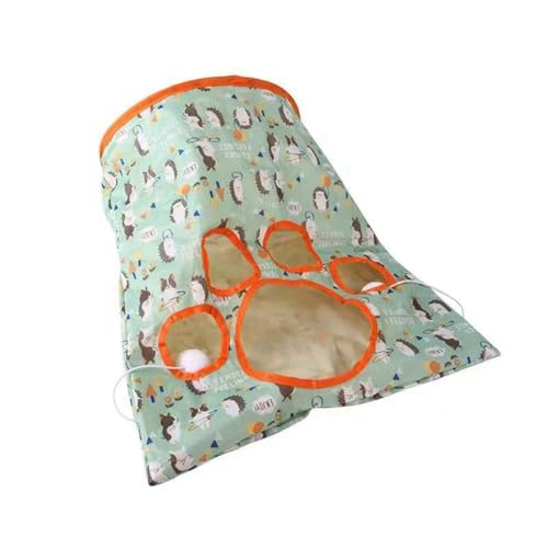 Grannerton 屋内猫用の2スタイルの猫トンネルバッグ、新しいペット猫用トンネルおもちゃ、折りたたみ可能なインタラクティブ猫ドリルバッグ、使いやすい