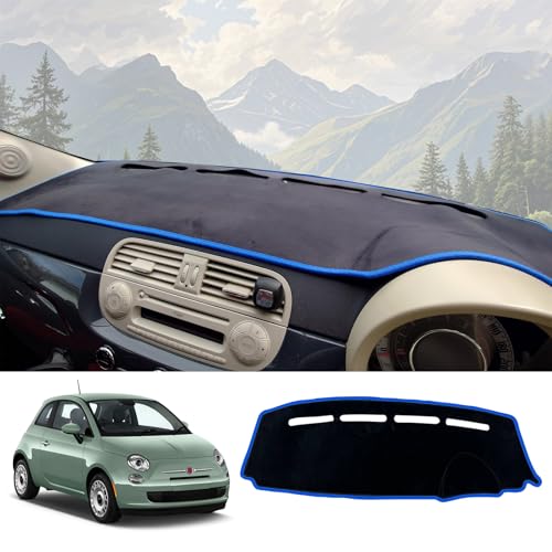 �t�B�A�b�g Fiat 500�i2008�N-2023�N�j��p �E�n���h�� �_�b�V���{�[�h�}�b�g �_�b�V���{�[�h�J�o�[�ԓ� ���Ă��h�~ �����p�[�c �ی�}�b�g �C���e���A �A�N�Z�T���[ �_�b�V���{�[ �� (�t�����l���u���[�G�b�W)